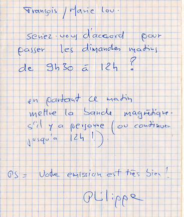 Note de Philippe